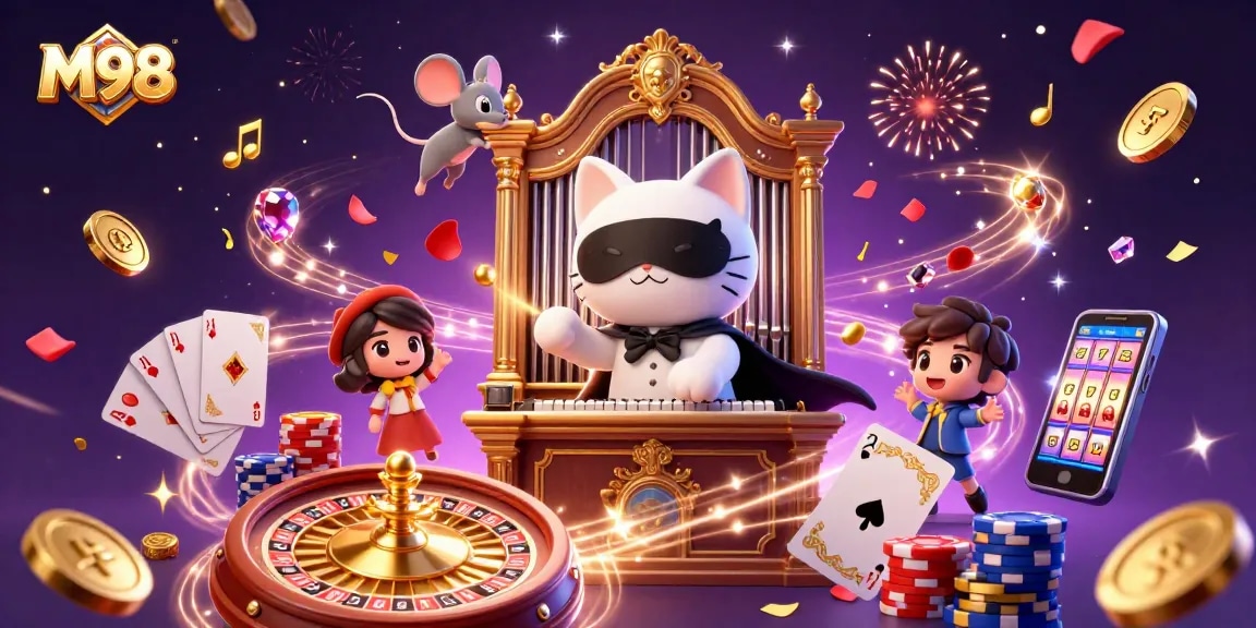 M98 offers enchanting entertainment with thrilling slots and live casino action, rich in visuals and gameplay