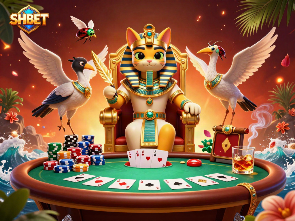 Experience thrilling gameplay with SHBET in a vibrant casino scene filled with dynamic elements.