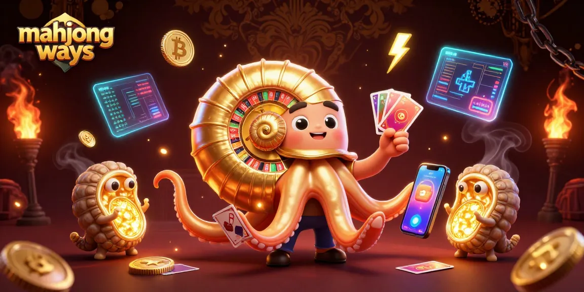 Experience the excitement of mahjong ways with vibrant casino elements in this stunning illustration.