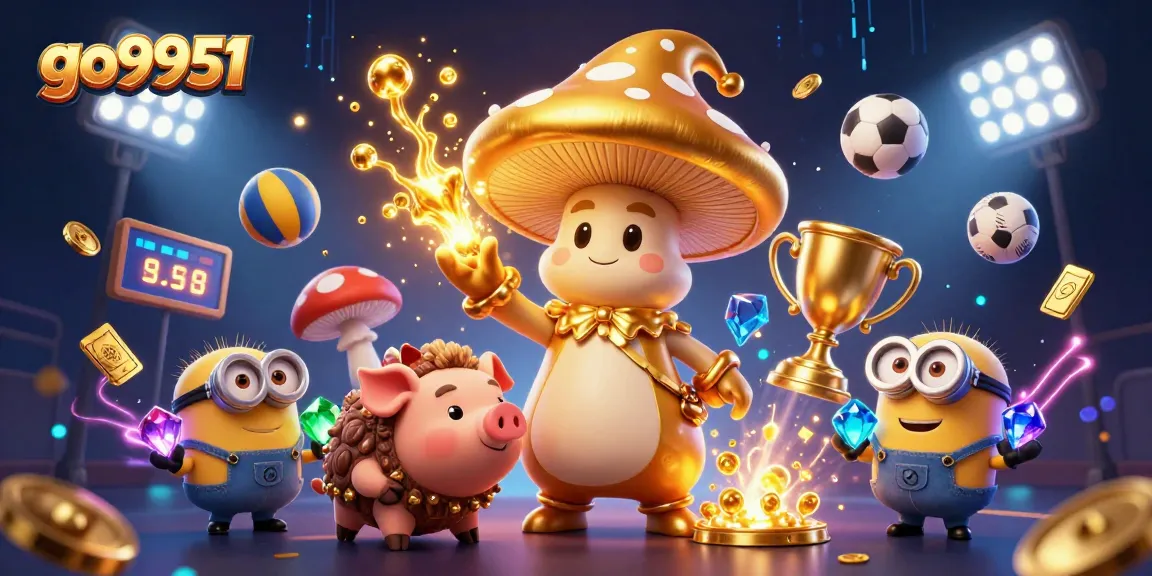 Experience thrilling action at go9951 with a vibrant illustration of a magical casino scene.