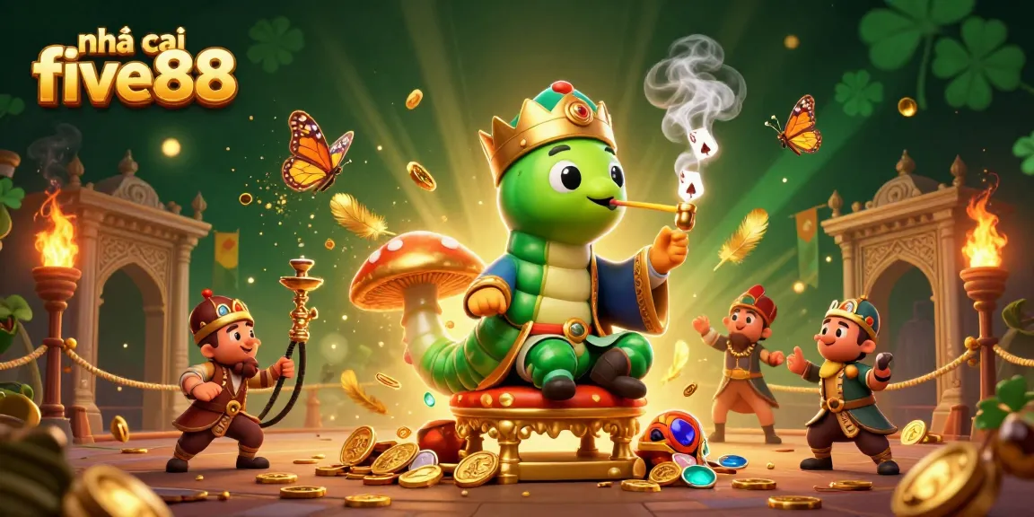 Experience vibrant action at nhà cái five88 with a whimsical 3D casino illustration featuring unique characters and gaming elements.
