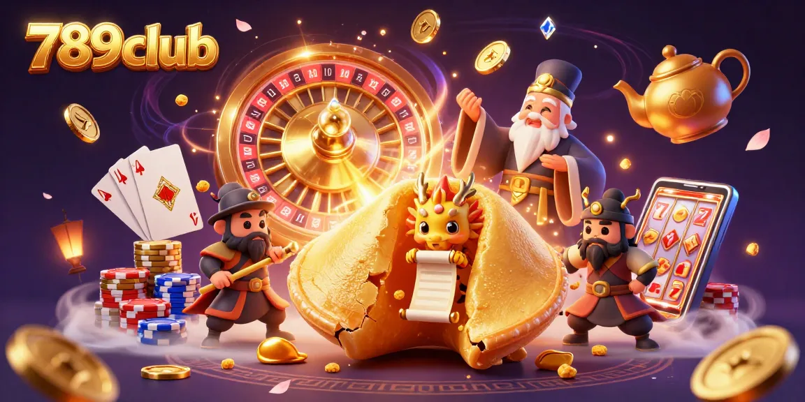 Experience thrilling wins at 789club with golden coins cascading and magical elements in a vibrant casino scene.